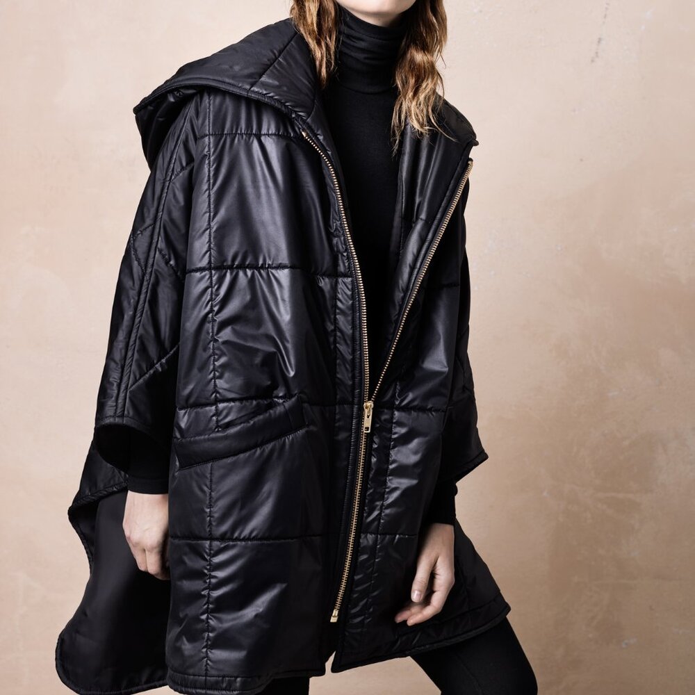Smythe quilted poncho